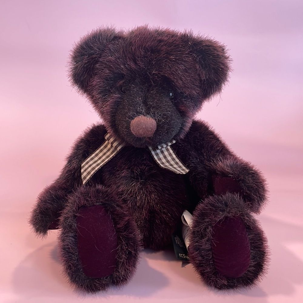 Winslow Plum Bear Plush Collectable Vintage Purple Teddy Bear Excellent Cond…